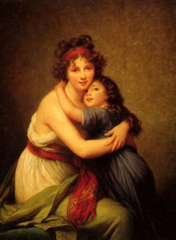 路易斯伊 麗莎白 維熱 勒 佈倫 Madame Vigee-Le Brun and her daughter 路易斯伊 麗莎白 維熱 勒 佈倫 Madame Vigee-Le Brun and her daughter